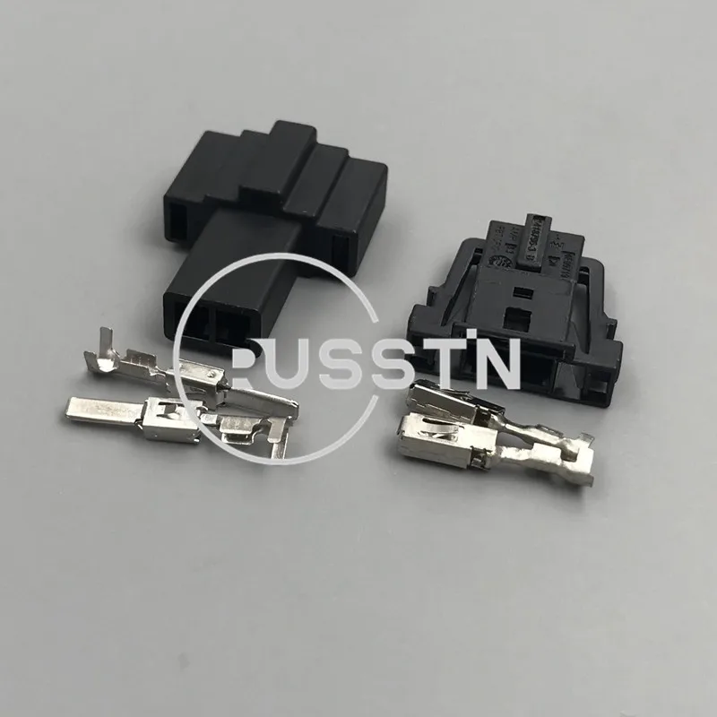 1 Set 2 Pin Audio Bass Alto Auto Door Klaxon Socket AC Assembly Wire Unsealed Connector For Audi C7A Porsche 4E0971942 4E0971942