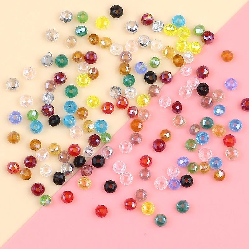 High-grade Austrian round crystal bead 2mm 200 pieces crystal glass ball bead jewelry DIY bracelet necklace accessories