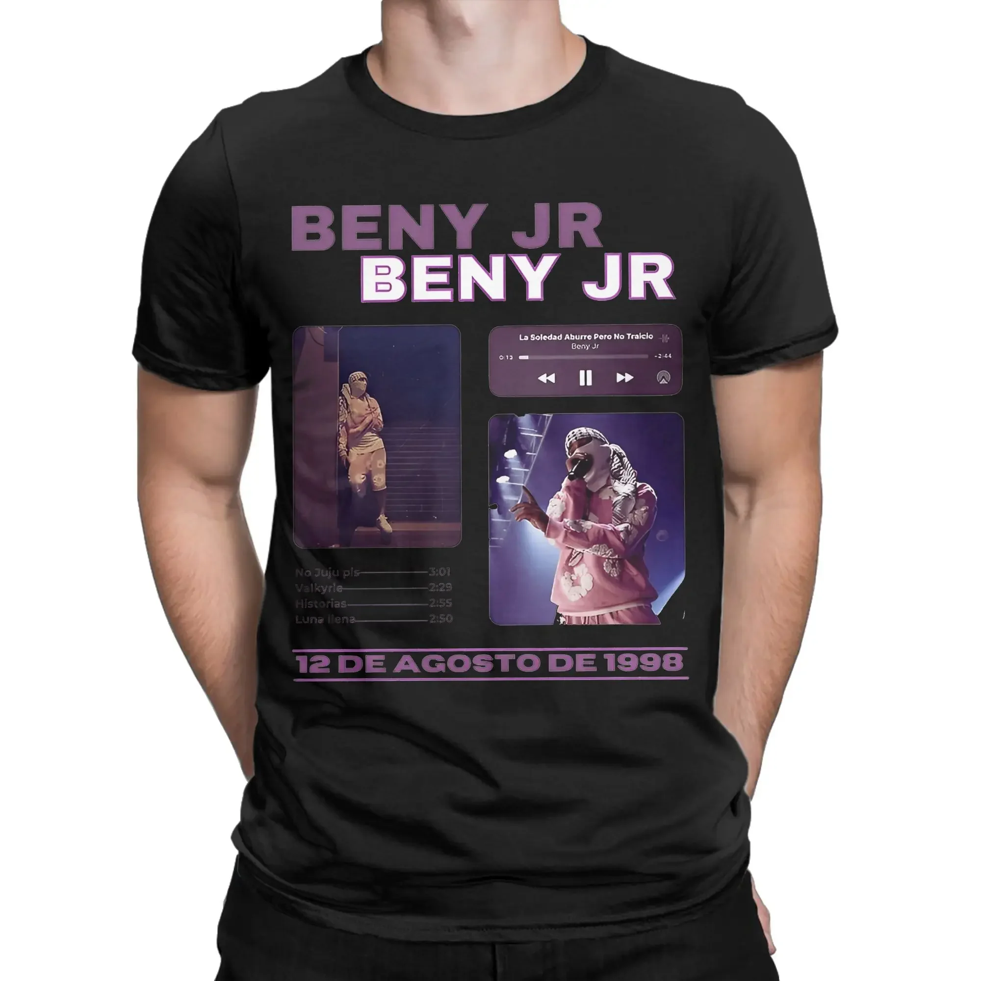 تي شيرت عتيق للشاطئ جديد Beny Jr Singer 1998 تي شيرتات رائجة تي شيرت قطني للرجال مقاس كبير رائع بأكمام قصيرة تي شيرت صيفي