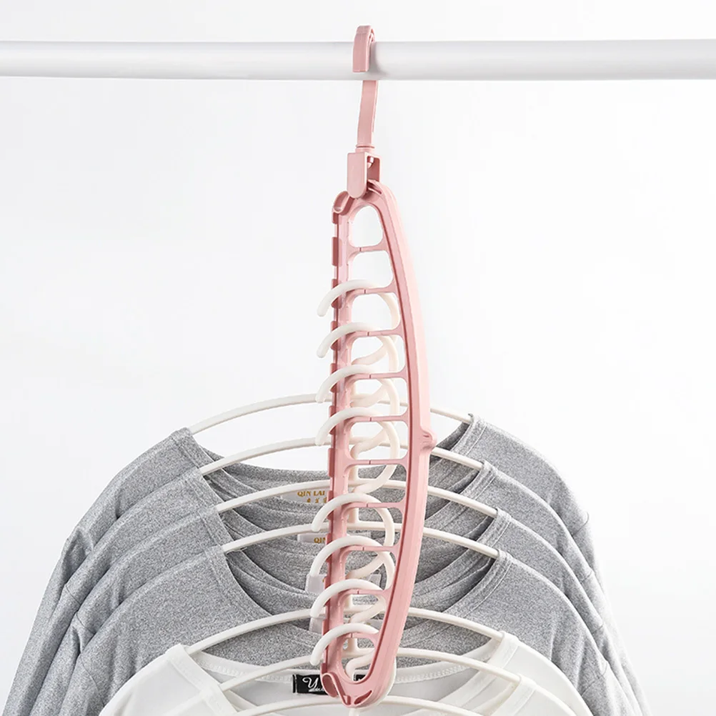 

2Pcs Foldable Hangers Heavy Duty PP Laundry Racks 360 Degree Rotating Hooks for Home Hotel Use Space Saving Clothes Drying