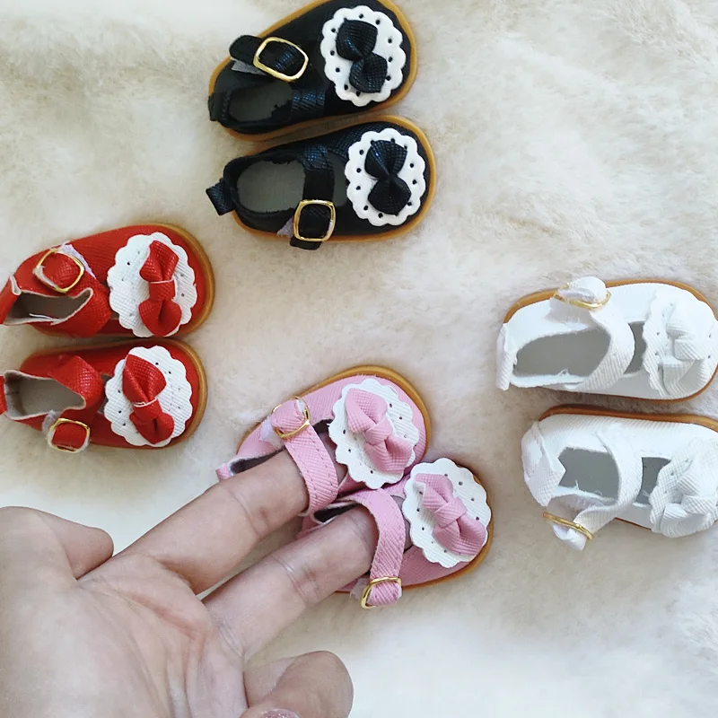 5.5Cm Doll Leather Shoes fit 14.5Inch Wellie Wisher&32-34Cm Paola Reina&20CM Star Doll Clothes Accessories Russian Toy