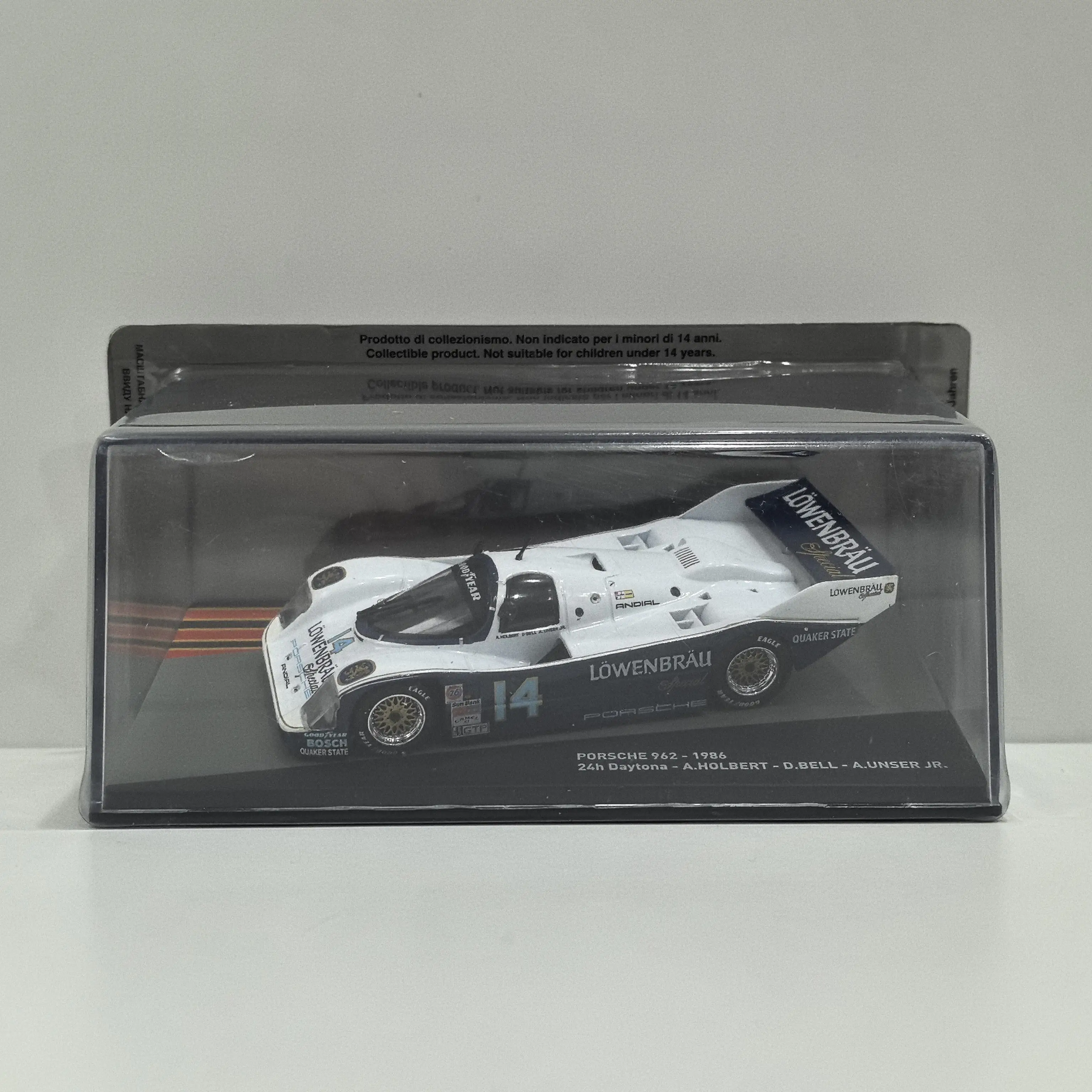 

Diecast IXO 1/43 Scale 962 1986 24H #14 4a Alloy Car Model