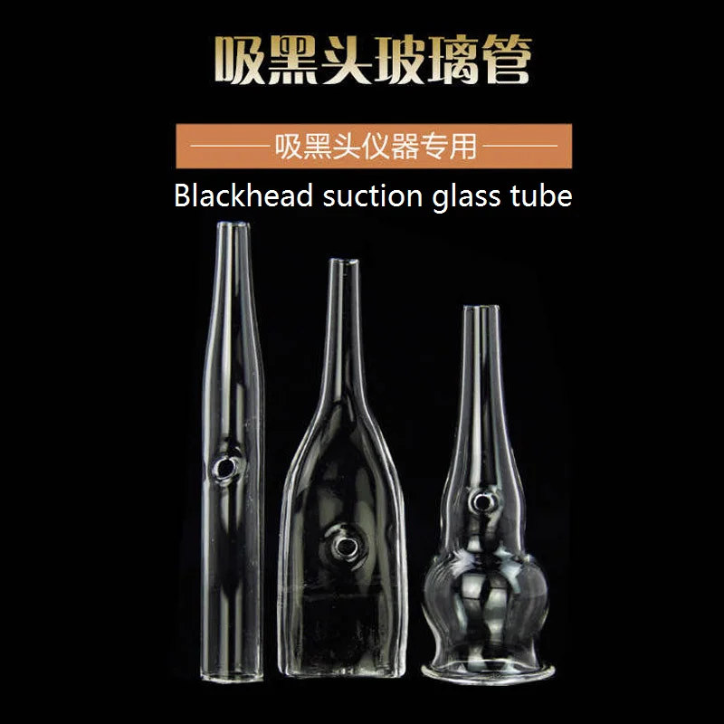 Accessoires d'équipement d'aspiration de points noirs pour salon de beauté, aspiration d'huile, tube circulaire en verre, flacon pulvérisateur filtrant