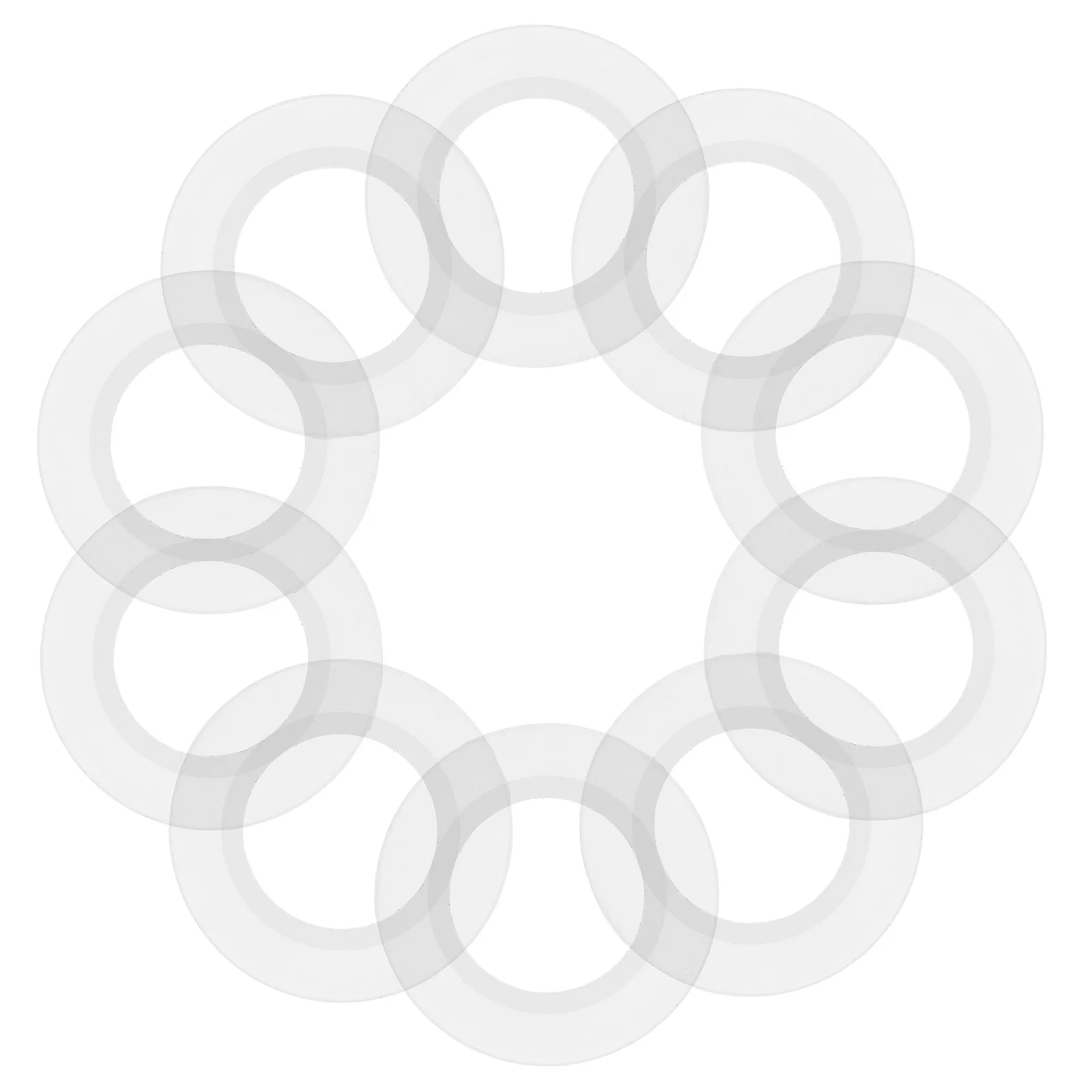 

10Pcs Silicone O-Ring Gasket Washers Sealing Ring for Sink Drain Basin Popup Waste Tub Overflow Strainer Bathroom Kitchen