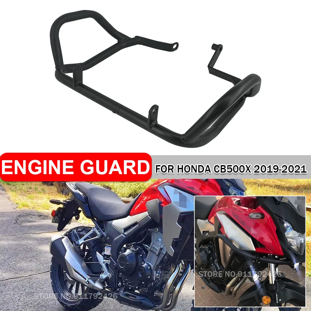 Motorcycle Lower Engine Tank Guard Fairing Protector Steel Crash Bar Bumper Protection For Honda CB500X 2021 2020 2019  CB 500 X