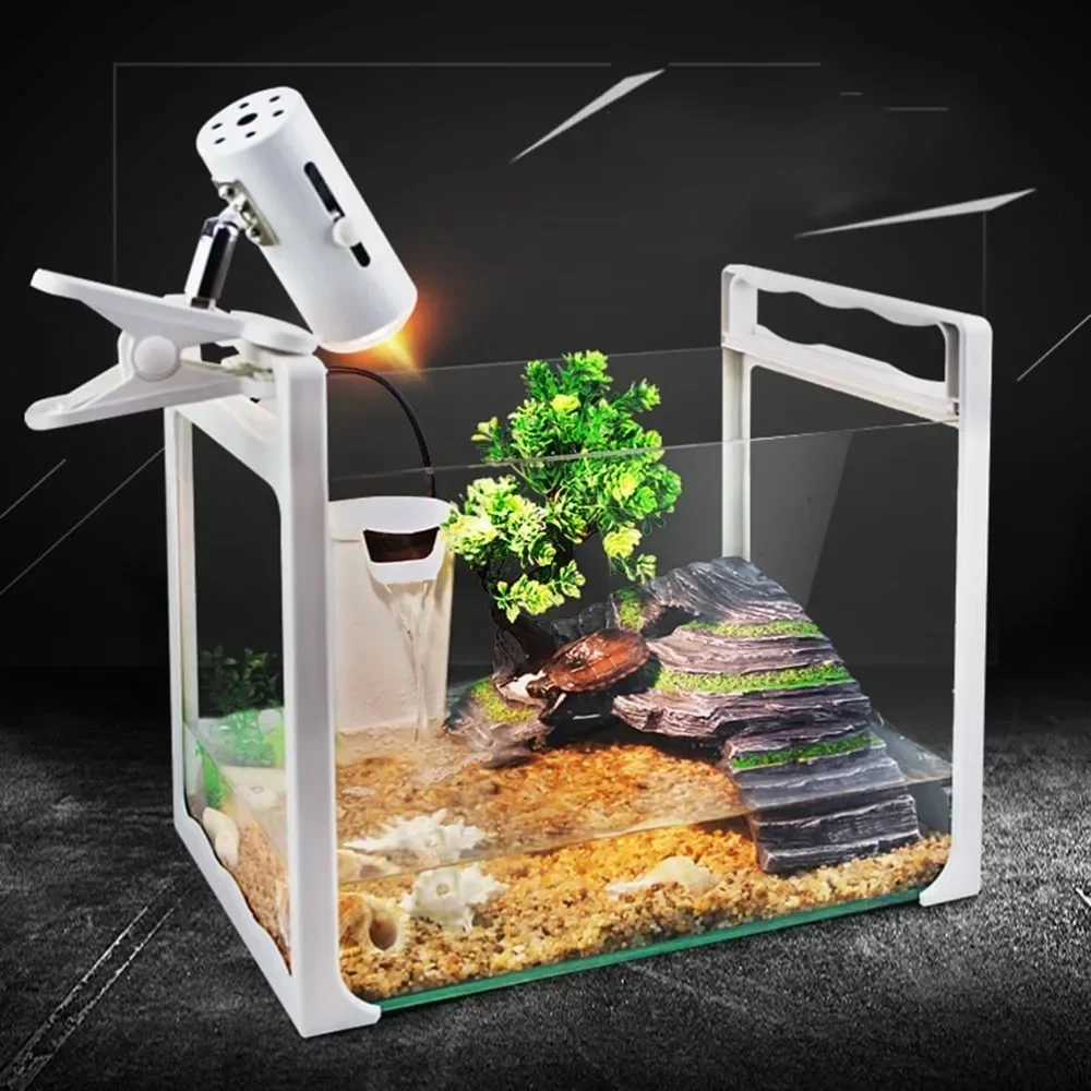 

Aquarium Turtle Tank Filter Low Water Level Shallow Water Small Fish Tank Filter Waterfall Silent Water Purifier Turtle Pump