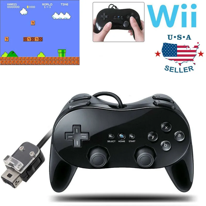 2023 Classic Wired Game Controller Remote Joystick For NS Wii Second-generation