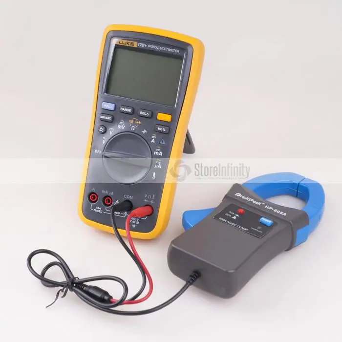 17B+ PLUS Digital Multimeter (Backlit) + Holdpeak HP-605A Clamp Adapter 600A AC/DC Current