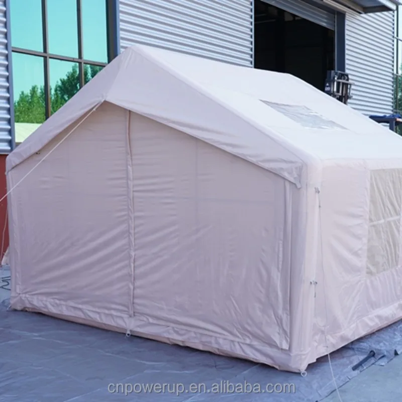 

XMSJ Quick Setup Waterproof Inflatable Camping Tent 420D Oxford PVC Coated One Bedroom Design Foldable Portable 5-6 People Capac