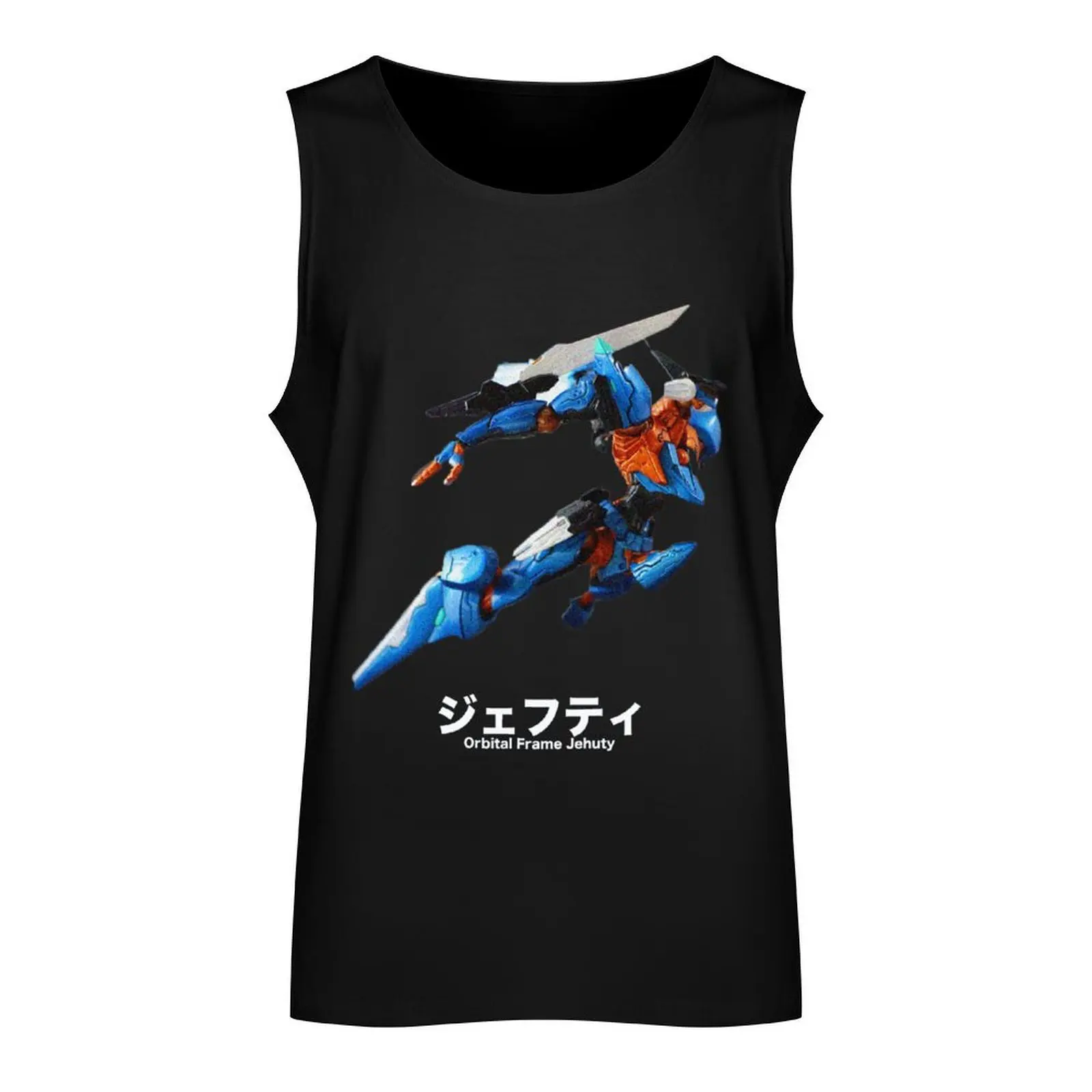 Mecha - Orbital Frame Jehuty Tank Top Men's singlets vests for men training weight vest Men's gym clothing