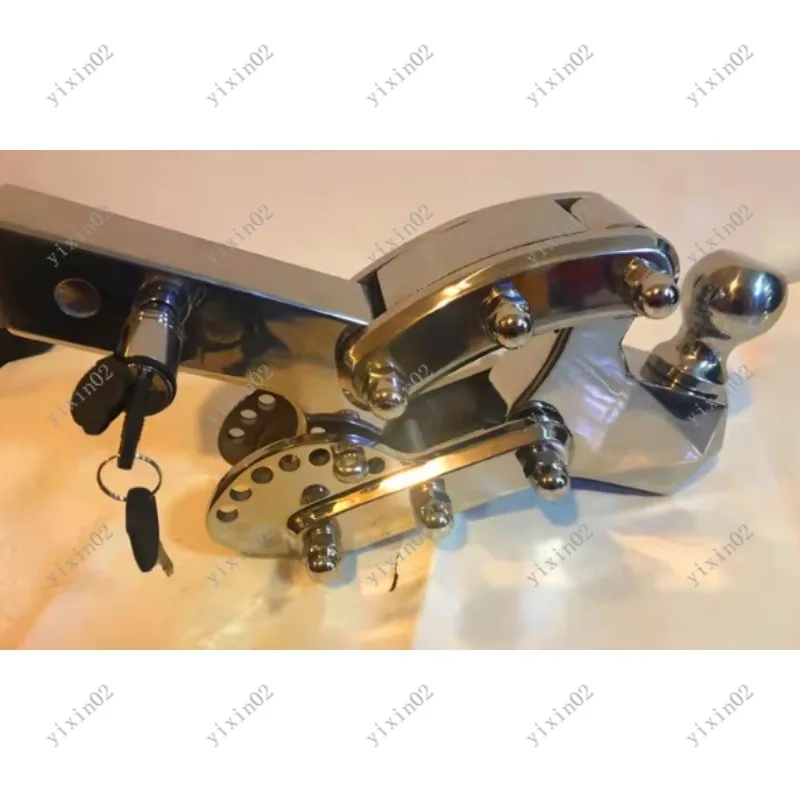 Universal Adjustable Square Port Tow Hook 304 Stainless Steel Car Trailer Hitch for Automobiles