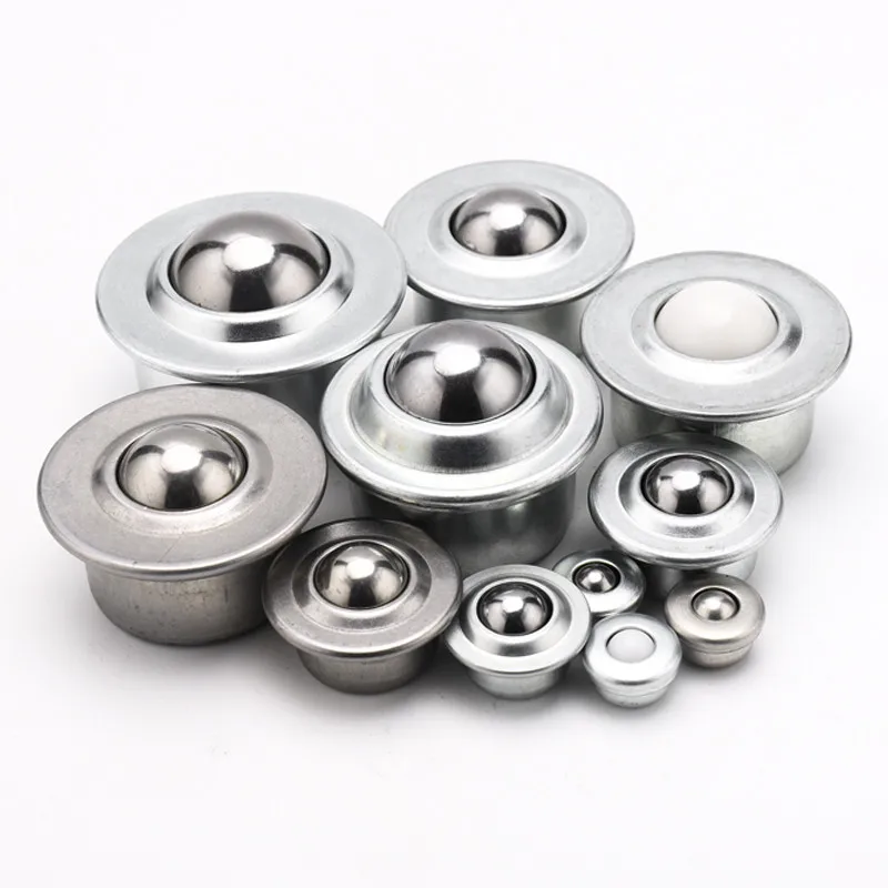 1-10pcs CY-8H/12H/15H/22H/30H Universal Transfer Ball Bearing Bullseye Wheels Carbon Steel/Nylon/304 Stainless Steel CY-19/25C