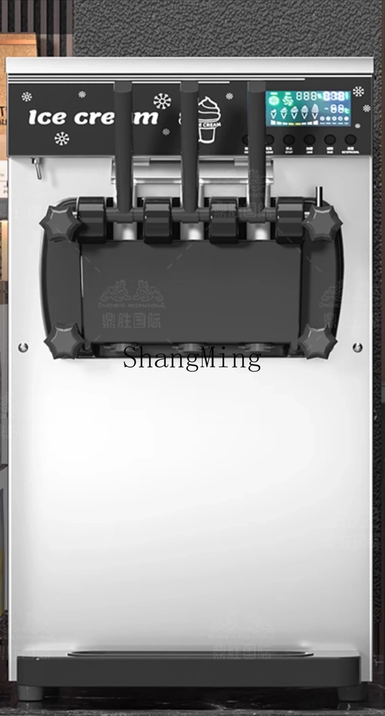 ZYY macchina per gelato soft verticale a tre colori macchina per gelato automatica commerciale