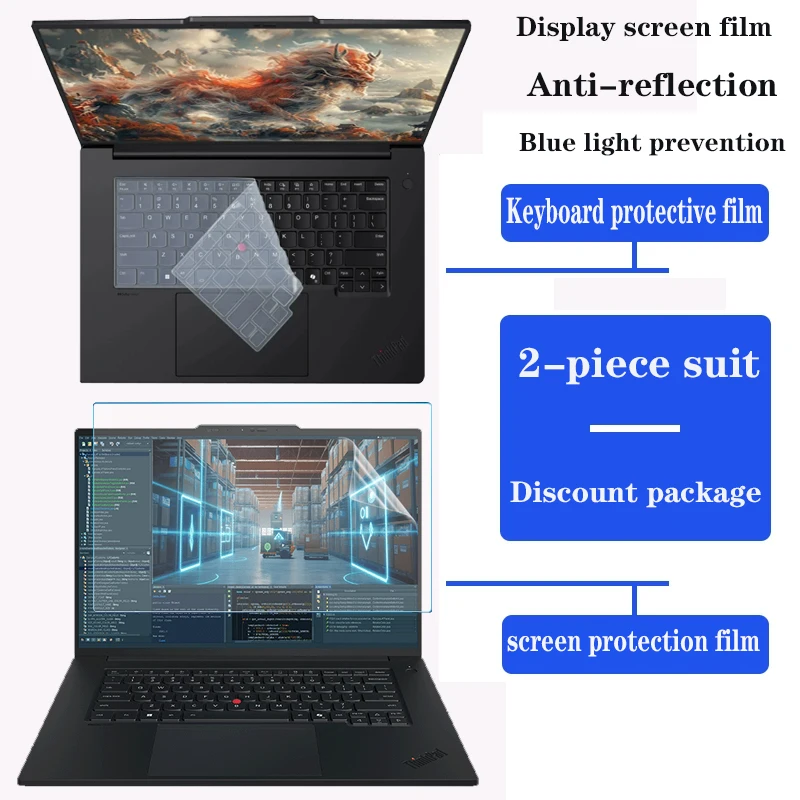 for 16inch ThinkPad T1g Gen 9/8 Keyboard film notebook HD screen film privacy protection anti-peep film Tempered