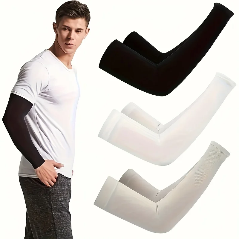 

3Pair High-Elastic Ice Compression Arm Sleeves, Comfortable,Breathable for Both Men And Women,Suitable for Sports