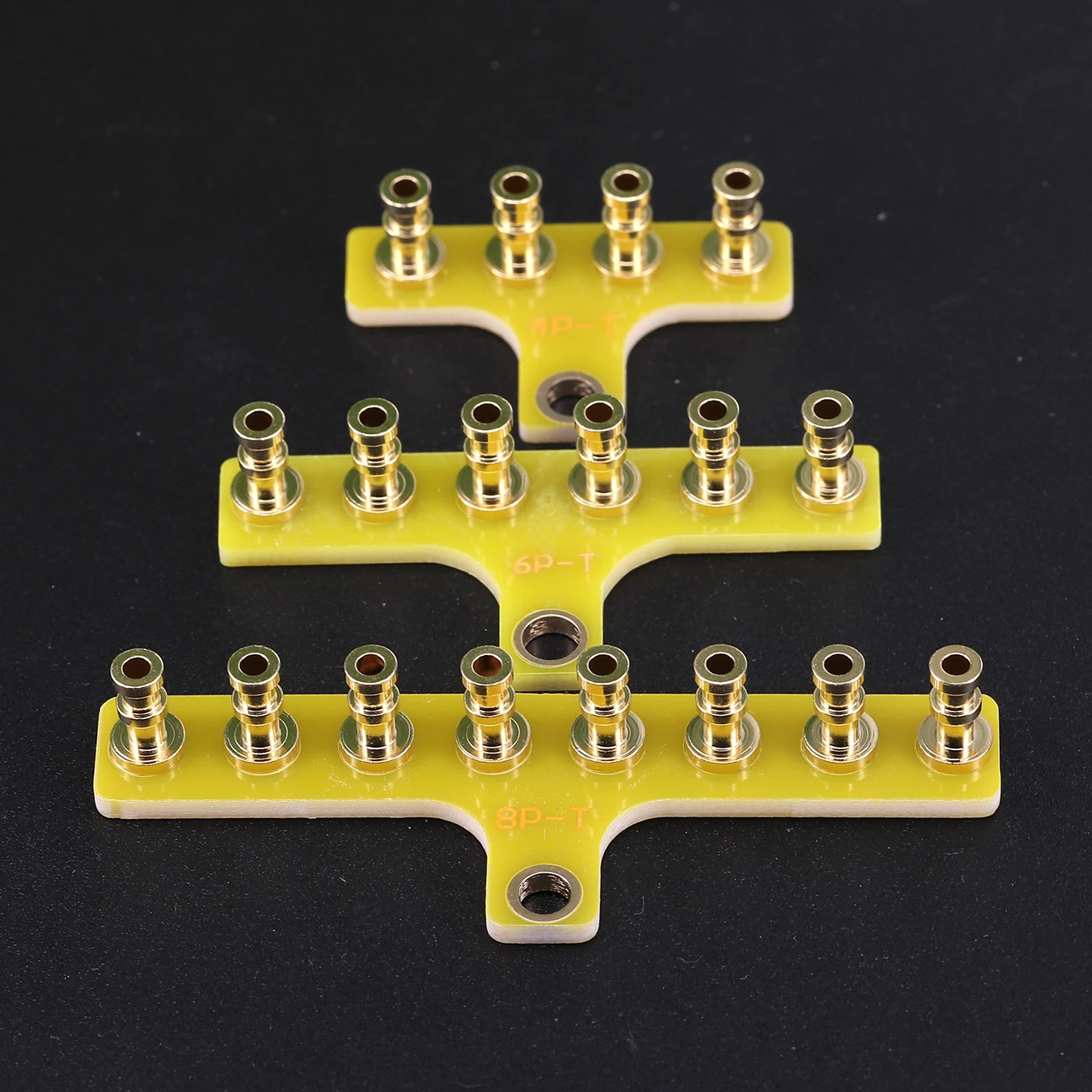 5PCS DIY Projects Audio Tag Strip Tag Board Turret Board 4Pins 6Pins 8Pins Gold plated Brass For Vintage HIFI Tube Amplifier