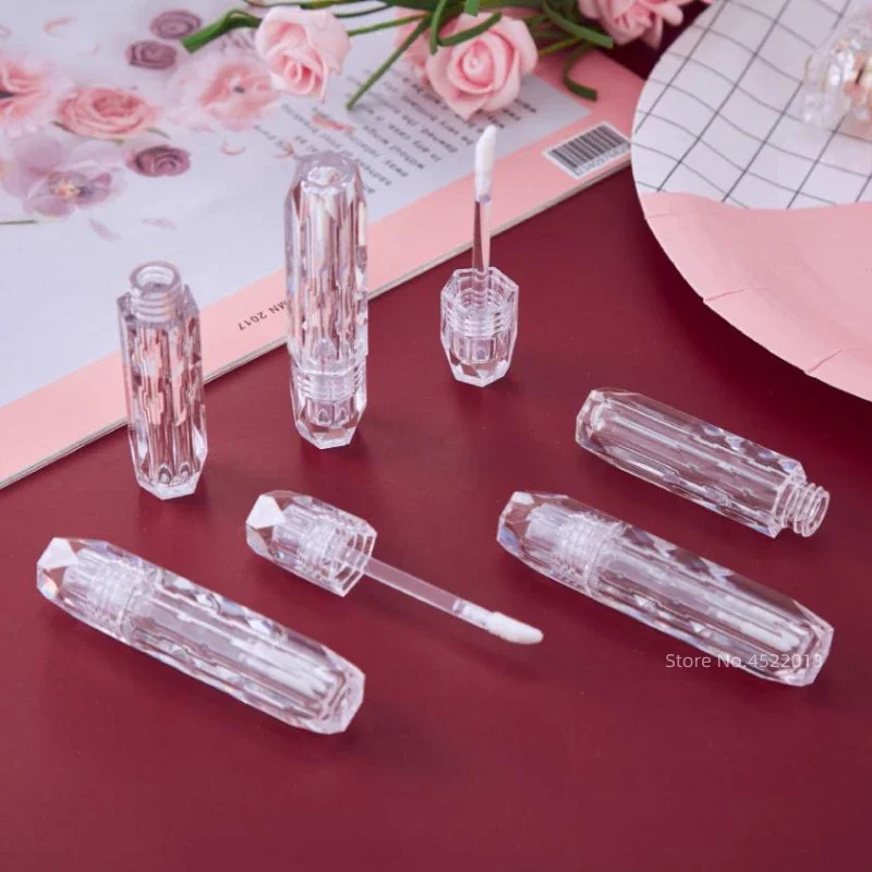 

Wholesale 2.5ml Clear Lip Gloss Tube Empty Diamond Lip Gloss Bottle Cosmetic Lipgloss Container DIY Transparent Lip Gloss Tube