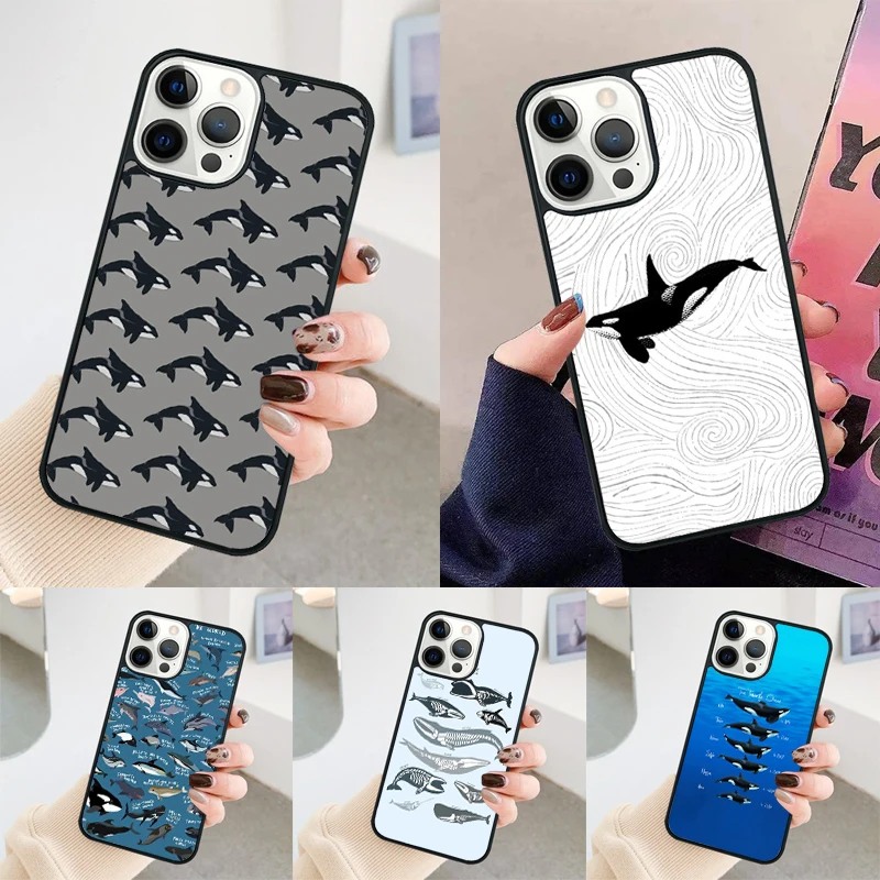 Killer Whale phone case Cover For iPhone 14 15 16 Pro Max SE 2020 coque For apple 11 12 13 Pro Max Mini 7 8 Plus