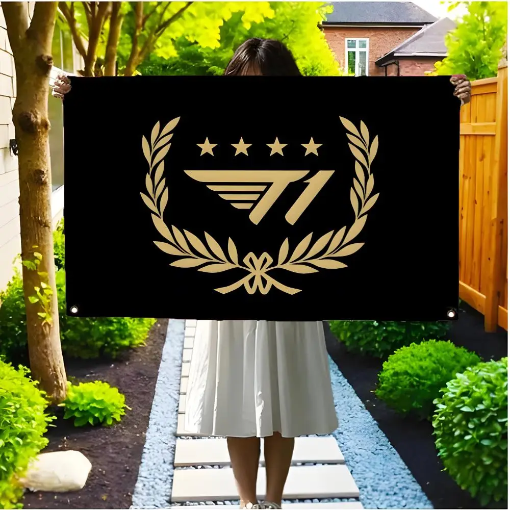 logo Brand Design Flags Borderless four-ring ornament indoor outdoor decoration effortless to hang