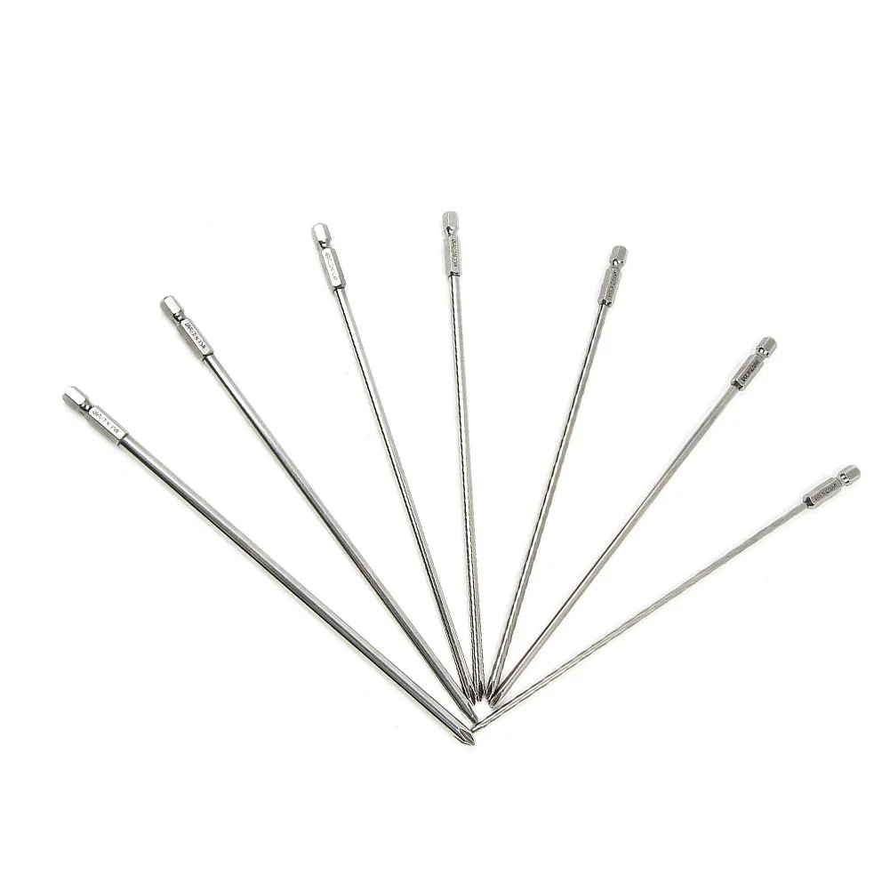 

Newest Practical Protable Top Sale Useful Screwdriver Bits Shank 1 4Inch Silver Steel Screwdriver Tool 7Pcs Bits