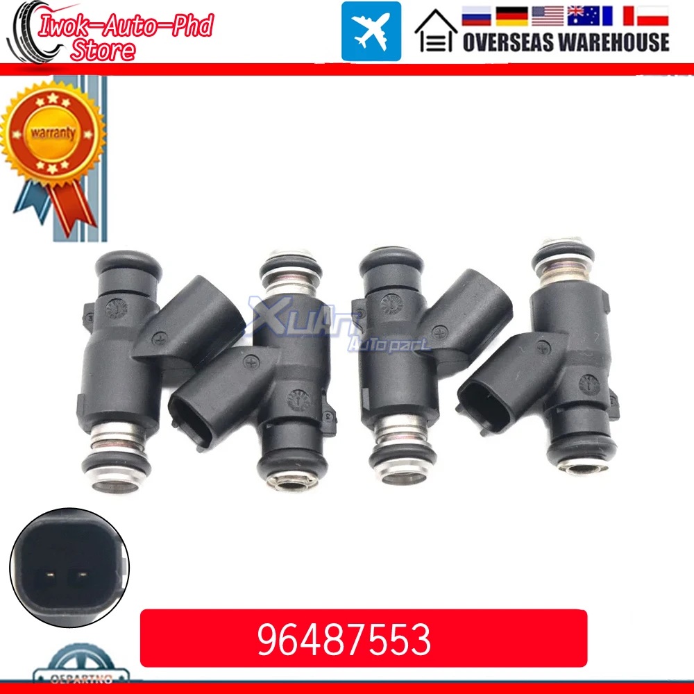 High Quality Fuel Injectors Nozzle for Chevrolet Aveo Aveo5 06-08 Pontiac Wave 96487553 05-08 Wave5 05-07 1.6L FJ1023