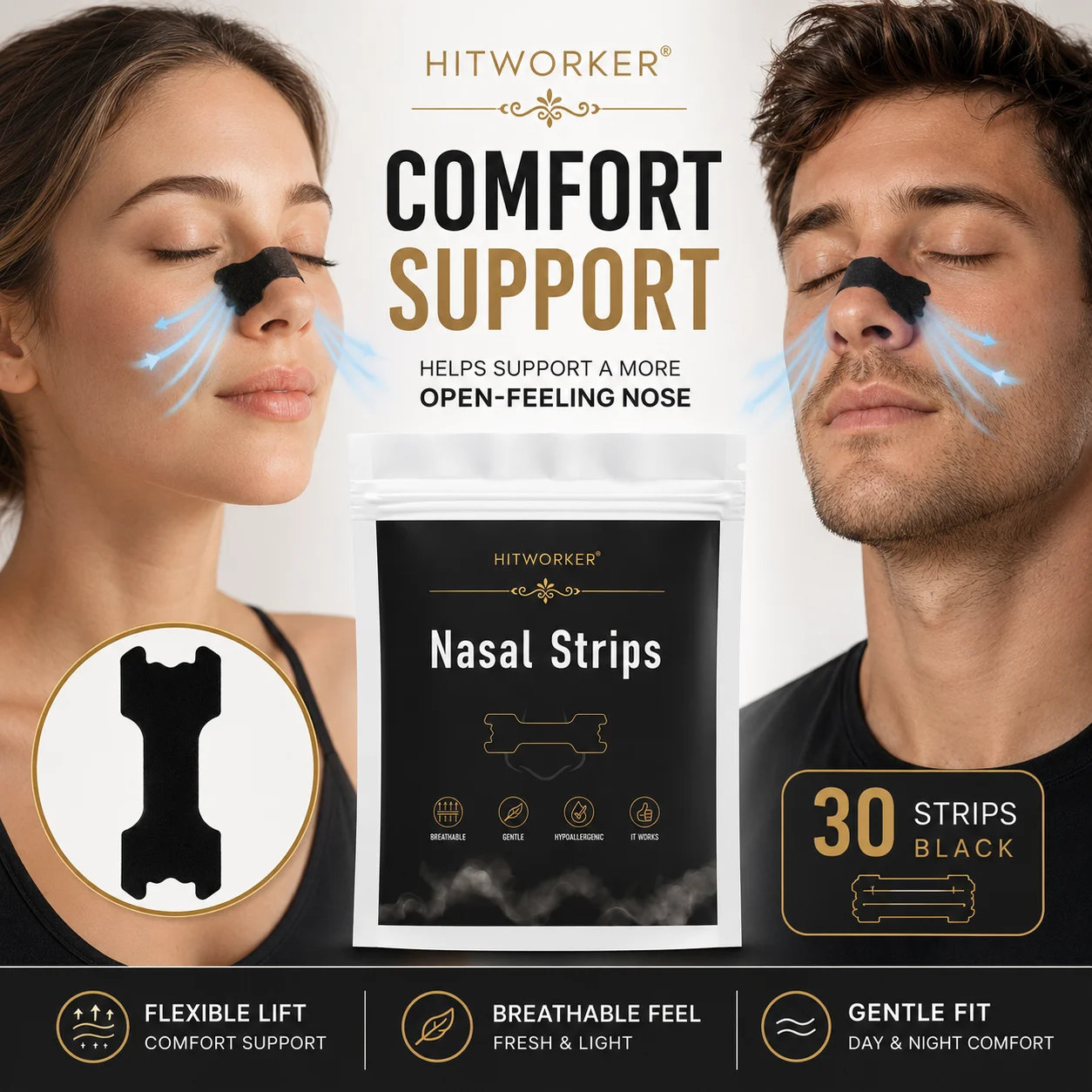 HITWORKER Bandes nasales noire - Skincare Moisturizer avis et prix