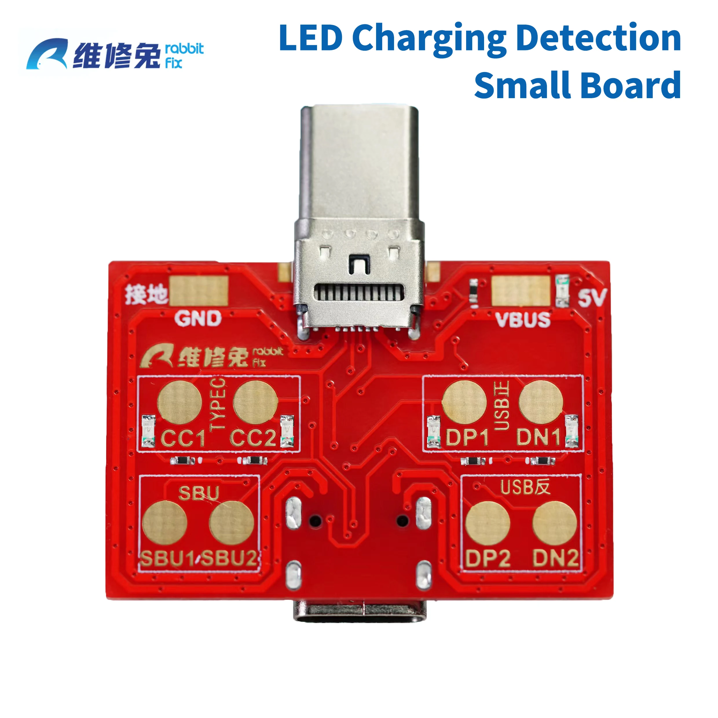 

Rabbit Fix Inserts The Charging Detection Board for Mobile Phone Repair Battery Charging Fault Detection Charging Board Tool