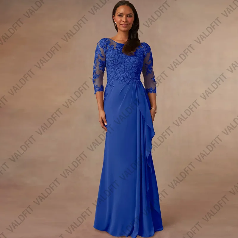 Customized Long Royal Blue Mother of the Bride Dresses for Wedding Formal Occasion Vestidos De Fiesta Elegantes Para Mujer 2023