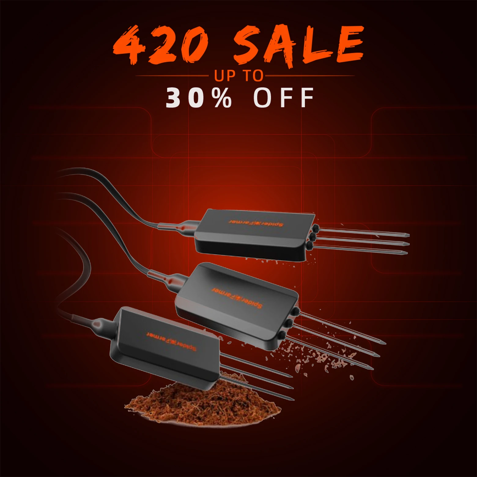 

Spider Farmer 3 X Soil Sensors for GGS Genius Grow System