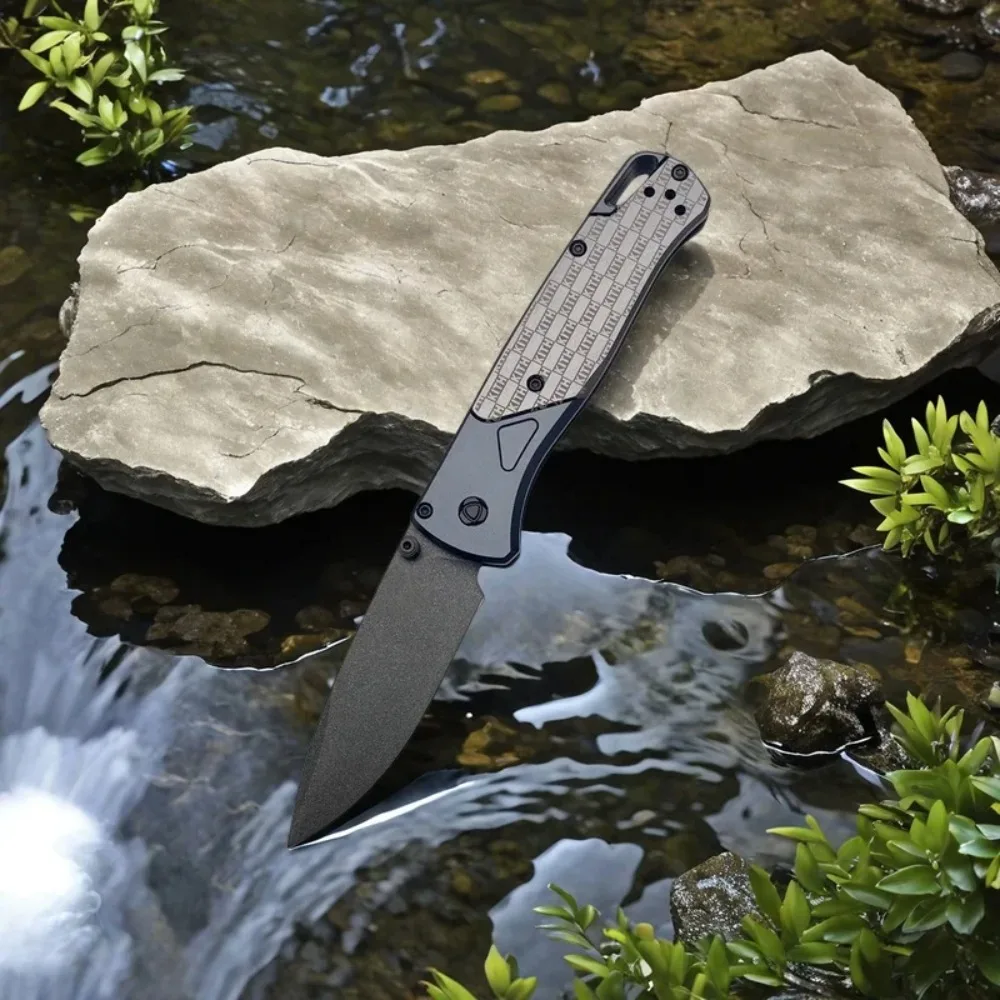 

Новый нож 535 с лезвием из стали D2, алюминиевой рукояткой, высокой твердостью, острый, многофункциональный, для самообороны