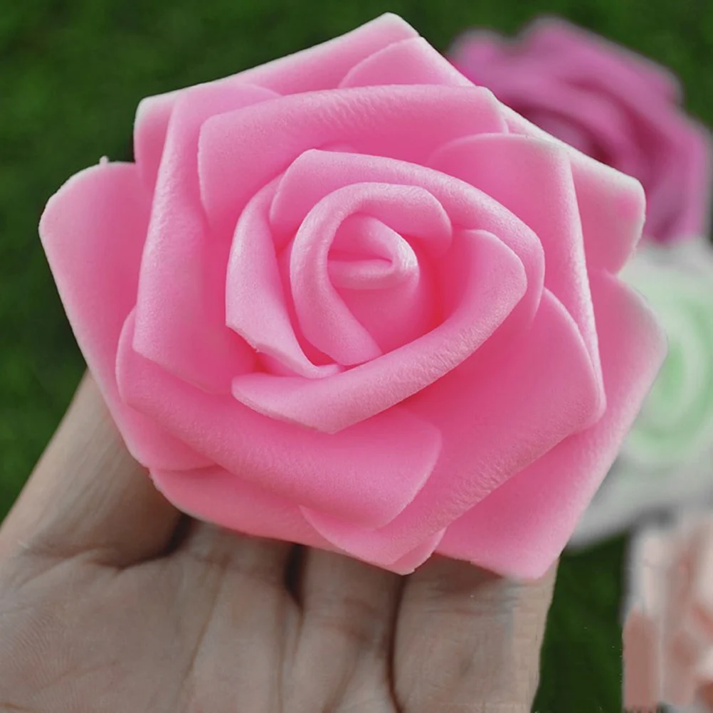 

Artificial Rose Flower Decorative Flowers Wedding Head Fake for Centerpieces Bulk