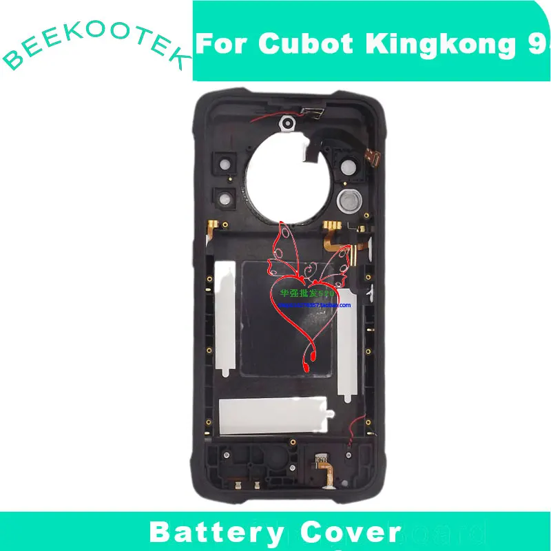 cubierta trasera original para batería Cubot Kingkong 9, cubierta de vidrio, placa de cubierta, lente de altavoz, sensor de huellas dactilares para teléfono Cubot Kingkong 9