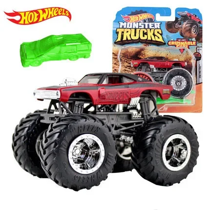 Original Hot Wheels Car Toys Giant Monster Trucks 1/64 Collection Model Car Toys for Boys Tractor Hotwheels Toys Carro Diecast