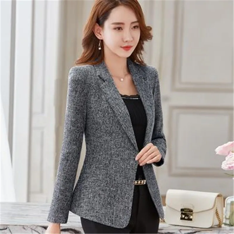 Women Blazer Hot Sale Femme Ladies Blazers Americana Mujer Hot Sale Spring Tweed Hot Sale Fall