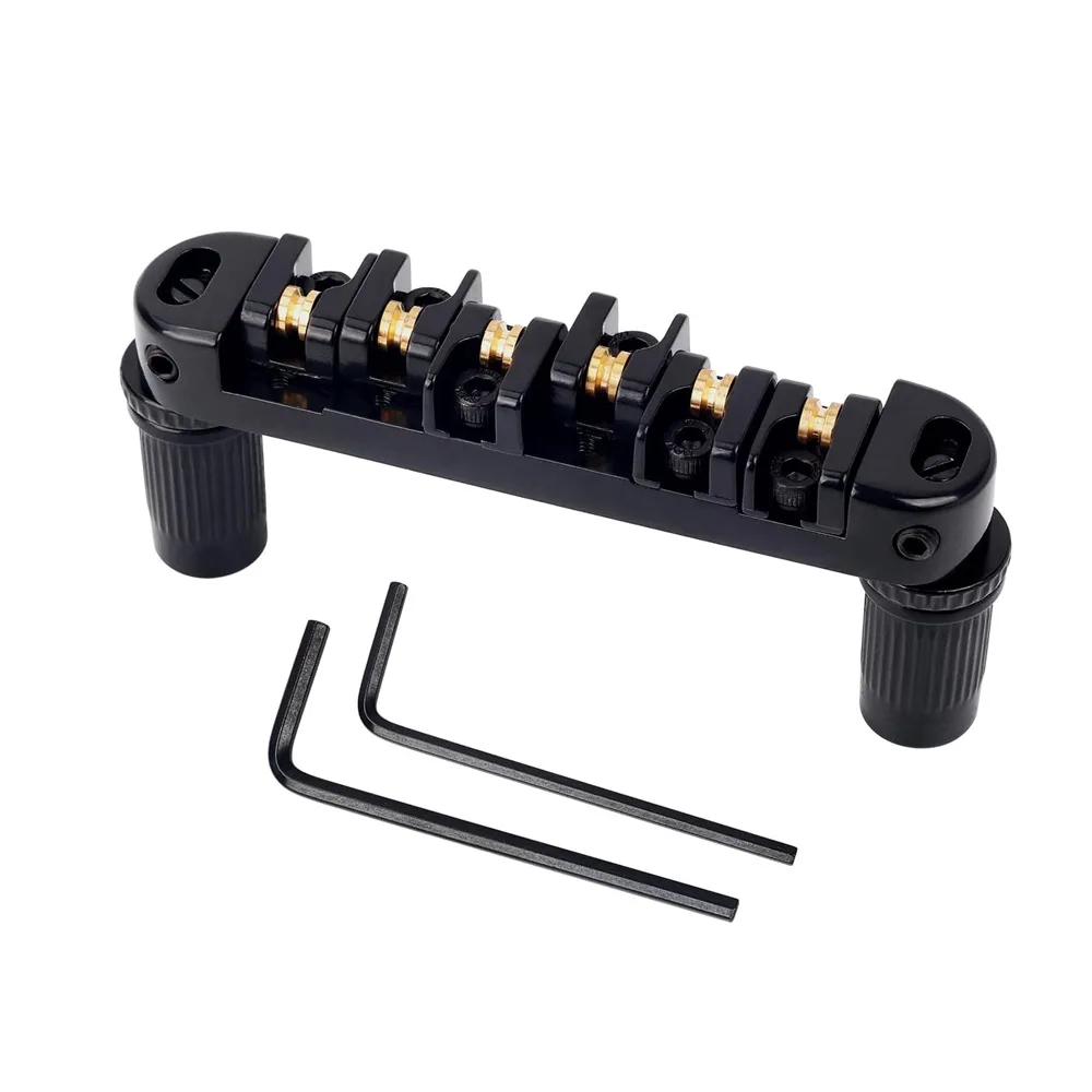 

Guitar Roller Bridge for LP SG Electric Guitar Roller Saddle Bridge / Adjustable Top Nut Tailpiece & Locking Nut Kit
