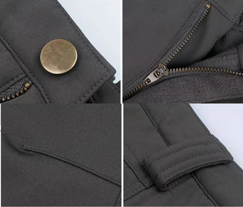 Herren City Gargo Winter Taktische Haifischhautjacken Wanderhose Angeln Klettern Trekking Lässige Jagd Campinghose M-5XL – Detail 2