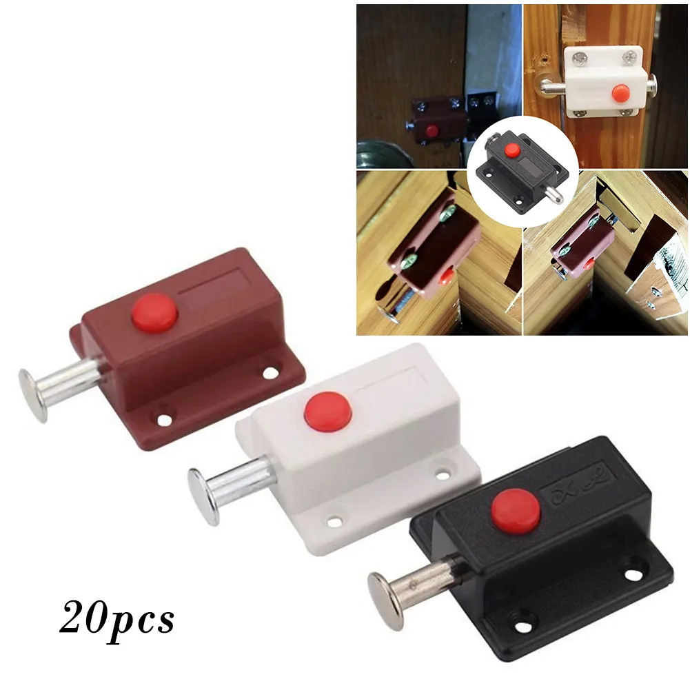 Conjunto de trava de parafuso de bloqueio slide kit de ferragem de captura deslizante armário de segurança segura 20 peças móveis anti-roubo novo