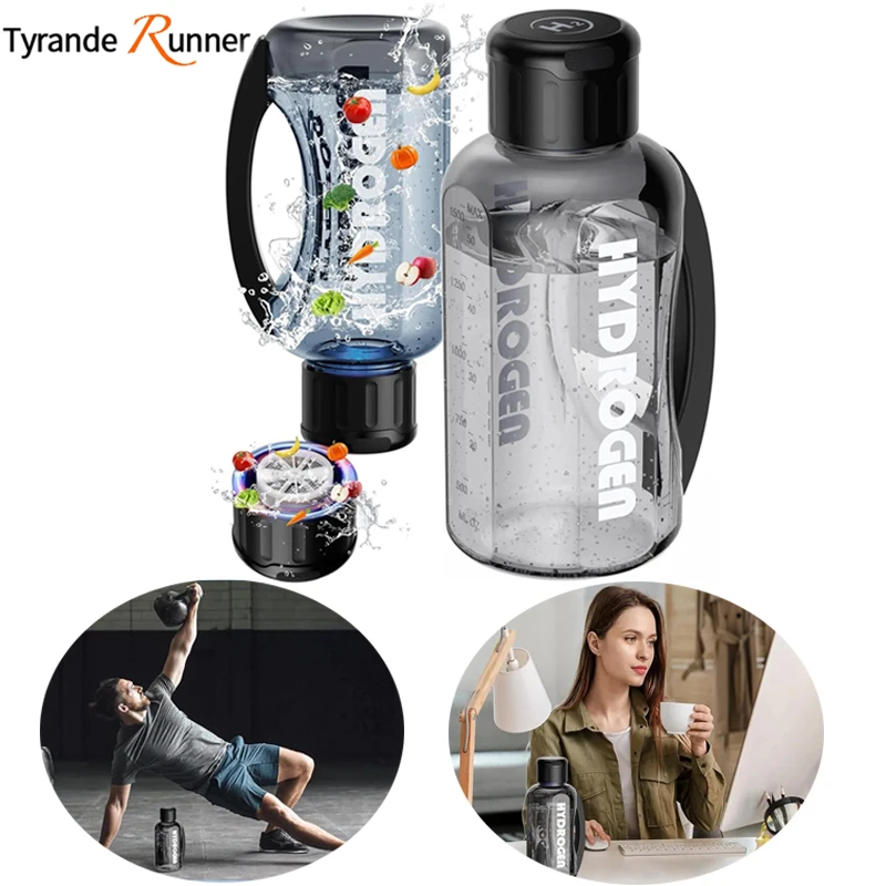 

Hydrogen Water Bottle 1.5L BPA Free Rich Molecular Hydrogen Water Generator Sports Water Bottle Portable Cup for Travel Gym Work