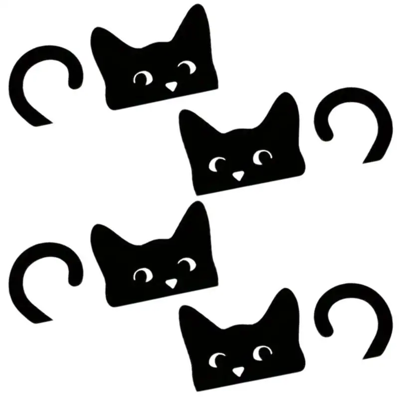 Peeking Cat Sticker for Car Window Cartoon Funny Peeking Cat Decals Safe and Harmless Auto Decoration Tool for Laptop Water