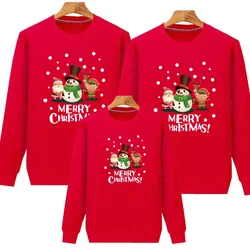 Mom Dad Baby Matching Sweatshirt Family Look Winter Family Christmas Jersey Xmas Jumper Shirt Couple Kids Baby Santa Sweaters