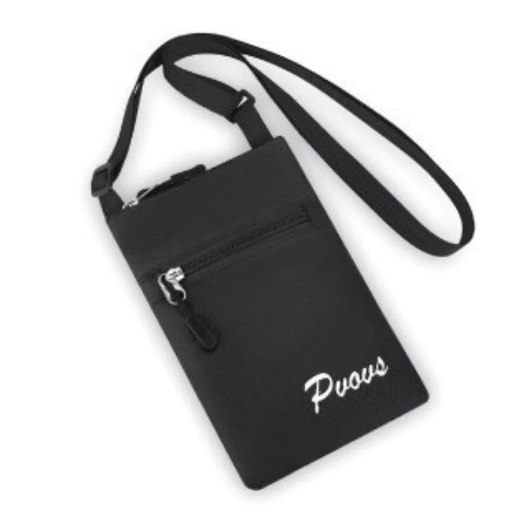 

Simple Multifuctional Square Shoulder Bag Candy Color Sports Mobile Phone Pouch Casual Zipper Coin Pouch Traveling