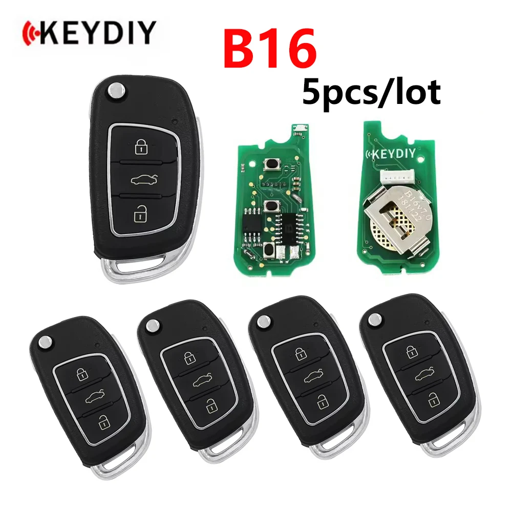 

5pcs/lot KEYDIY B Series B16 3 Button Universal KD Remote Control for KD-MAX KD900 KD900+ URG200 KD-X2 Mini KD for Hyundai Style