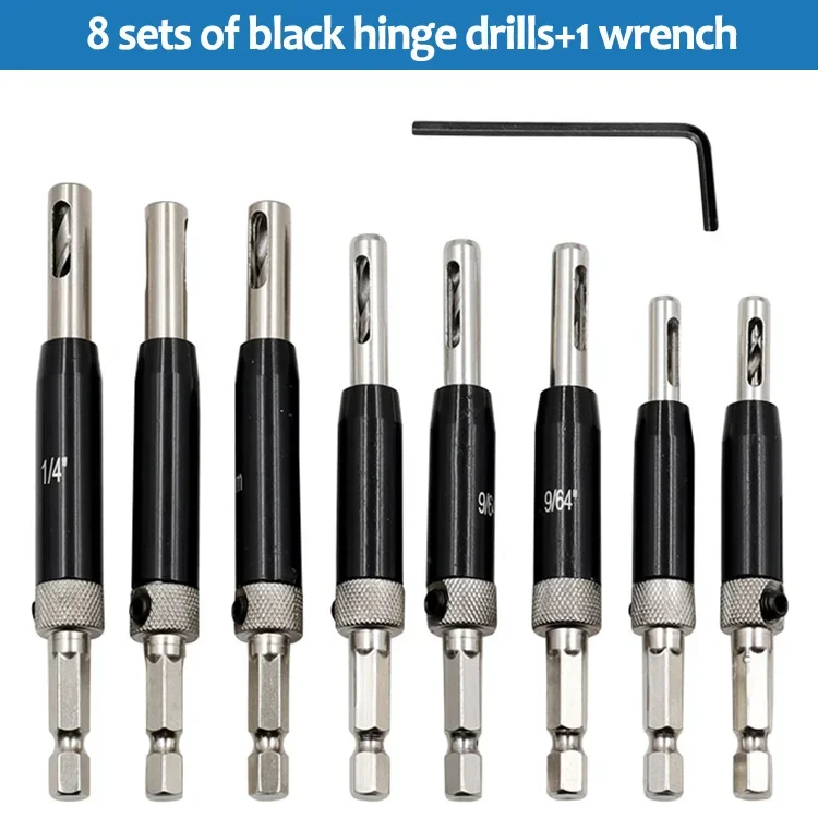 

4/8 шт., самоцентрирующийся шарнир, набор сверл, HSS, инструмент для дерева, кольцевая пила, шкаф, деревообрабатывающий набор инструментов для двери, окна