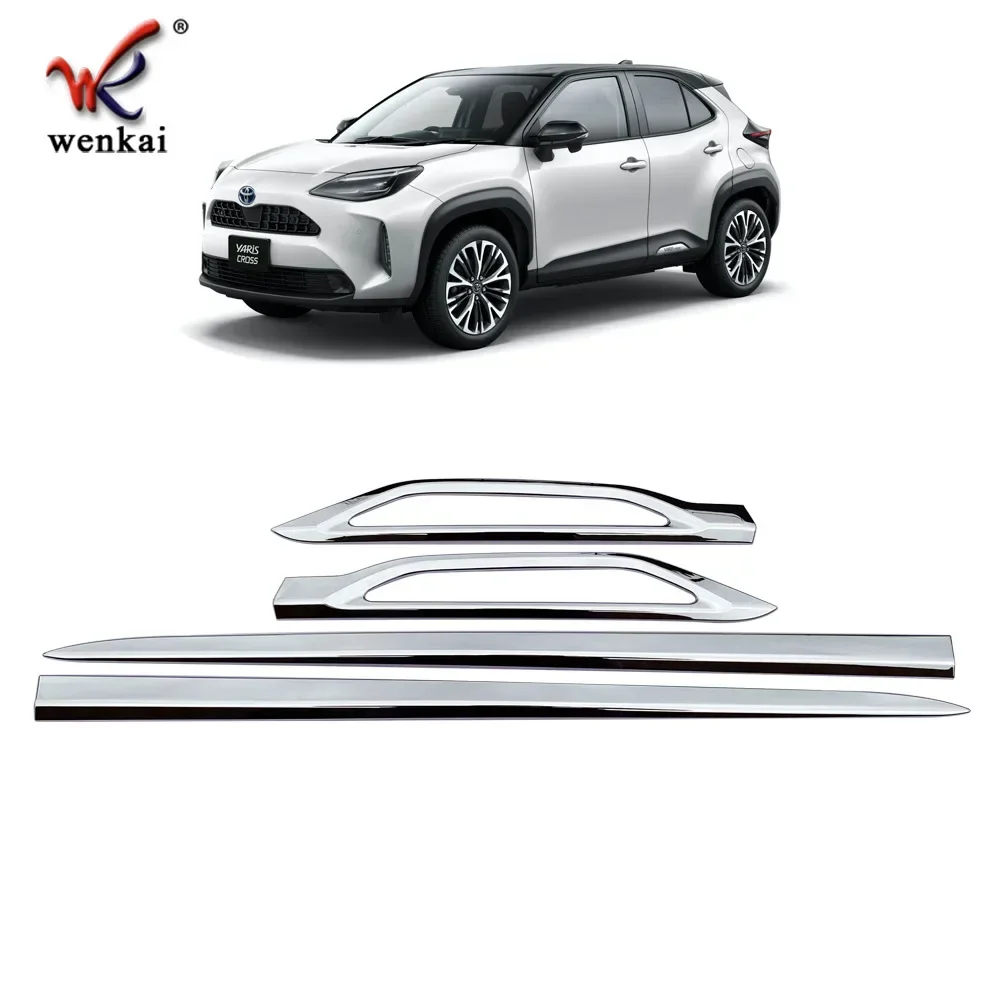 Car Accessories For Toyota Yaris Cross 2021  High quality ABS Chrome car door trim body anti chafing protective trim