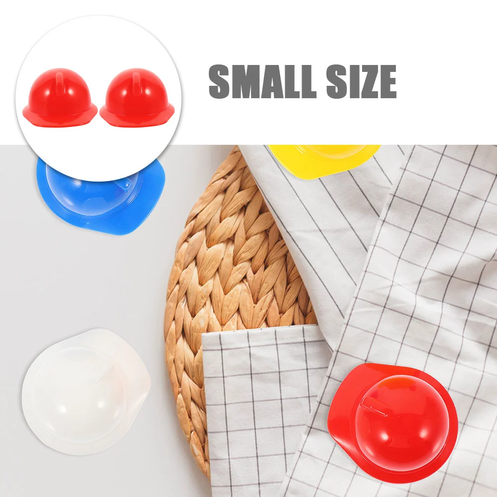 40 Pcs Instapot Accessory Mini Construction Hat Caps Toy Cake Topper Child