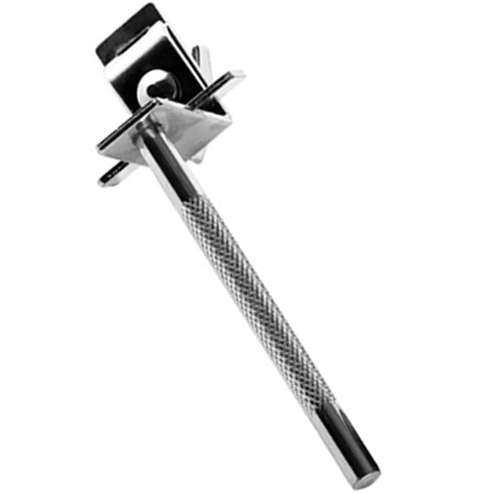 

Drum Cowbell Clip Metal Sturdy Durable Simple Structure Easy Install Use Cowbell Mount Bracket Holder Extension