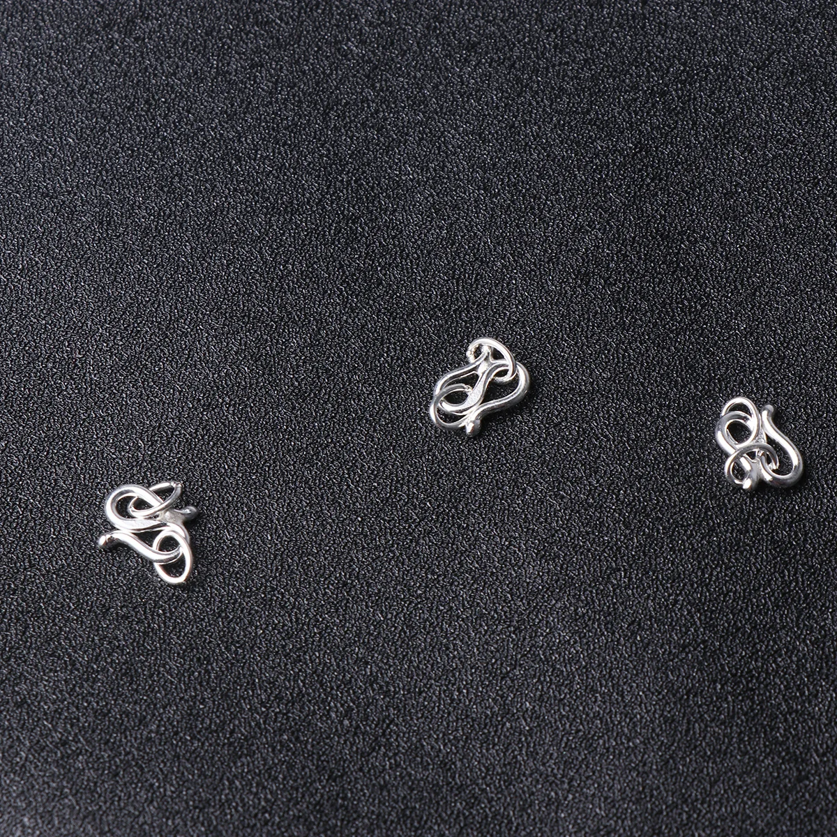 3 قطعة S المشبك لقلادة الفضة الاسترليني صنع المجوهرات مشبك سهل الاستخدام موصل لجزء إكسسوارات المجوهرات سوار ذاتي الصنع #2