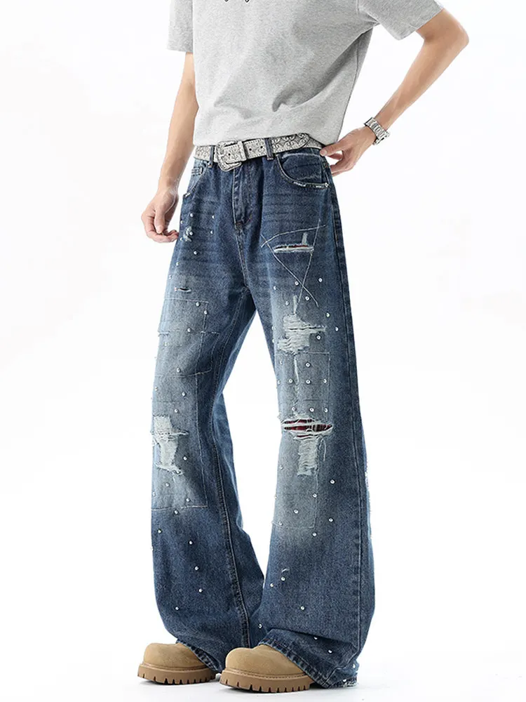 Women Blue Baggy Y2k Cargo Jeans Japanese 2000s Style High Waist Jean Pants Vintage Harajuku Oversize Denim Trousers