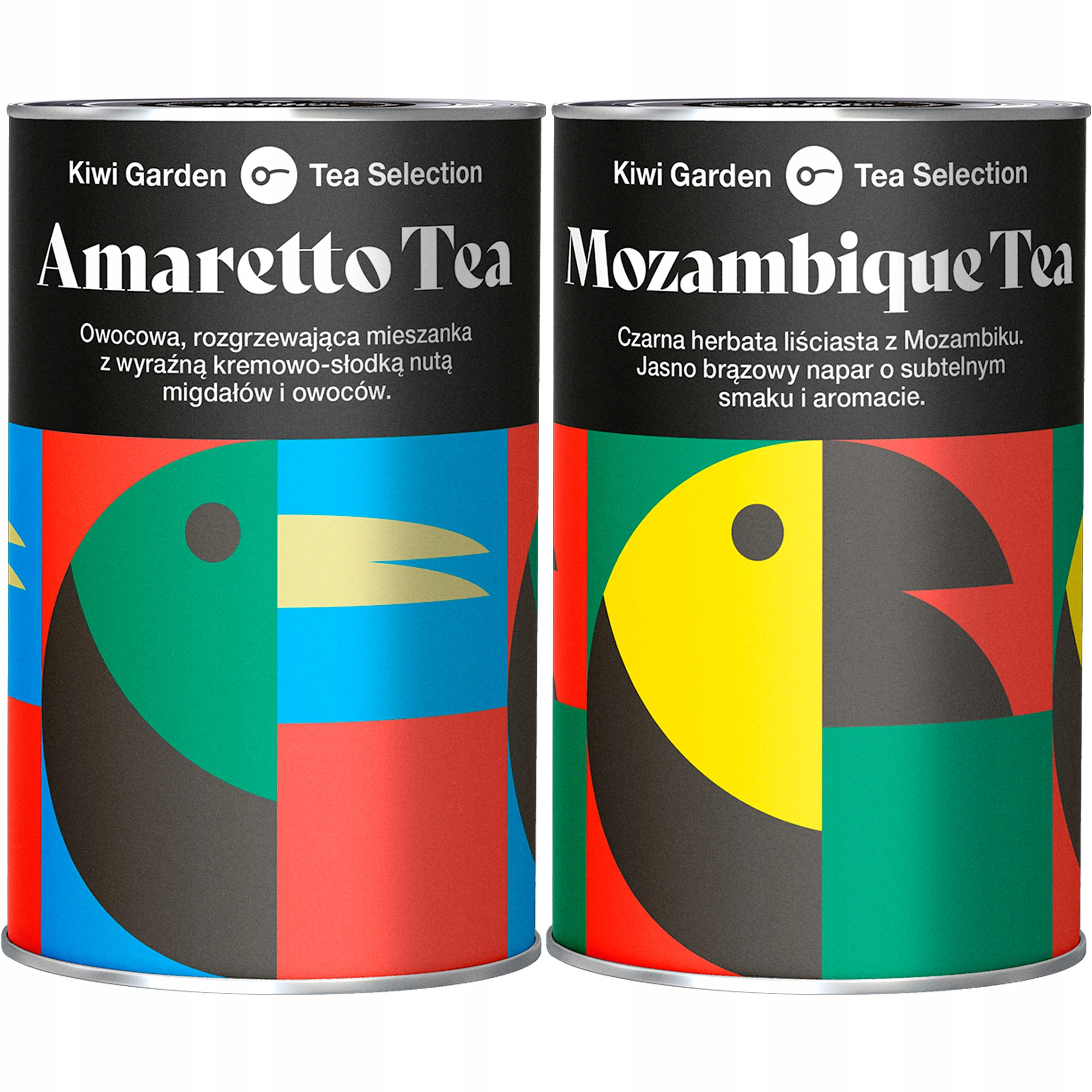 Zestaw herbat Kiwi Garden owocowa dzika róża + czarna sypana natural 2 x 00g