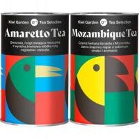 Kiwi Garden tea set fruit Wild Rose + black loose natural 2x00g